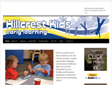 Tablet Screenshot of hillcrestkids.com